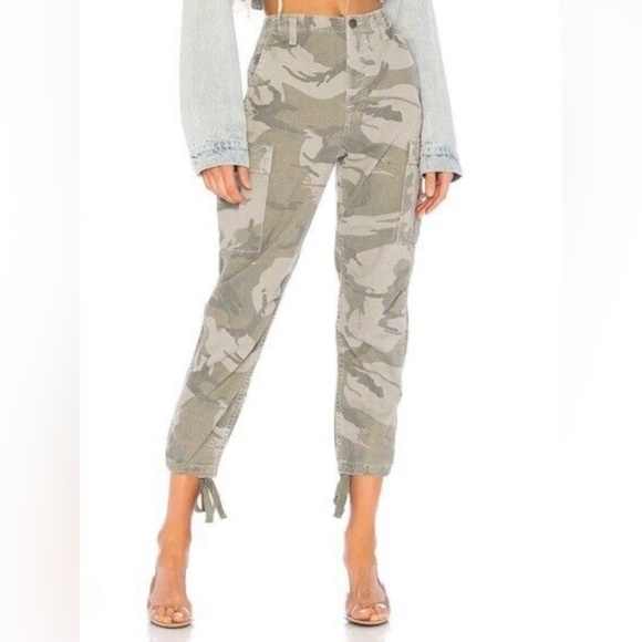 Grlfrnd Maxwell Camo Renegade Crop. Size 27 - Picture 1 of 4